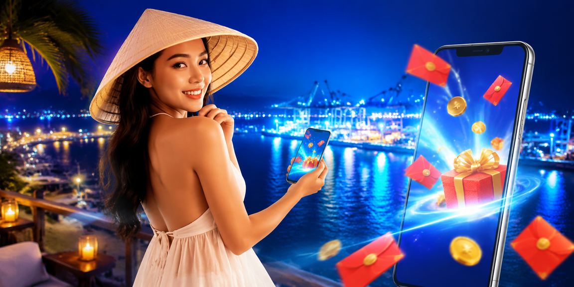 Không gian giải trí casino sôi động tại Việt Nam, người chơi tham gia live casino trên điện thoại